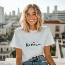 Bästa mamma någonsin T-shirt – Söt och enkel mors