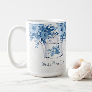 Bästa Mamma någonsin Tekanna - marinblått i vita b Kaffemugg
