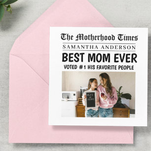 Bästa Mamma någonsin-tidningen Personlig Namn och