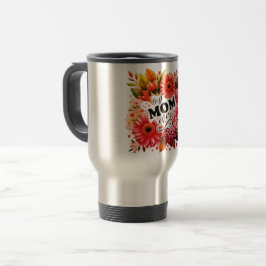 Bästa MAMMA någonsin-titelmarkering med blommigt Resemugg