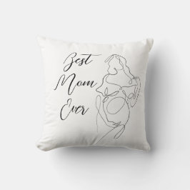 Bästa Mamma någonsin Trendig 1-Gravid, klassiskt Kudde
