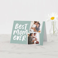 Bästa mamma någonsin trendig fotosage grön Mors da