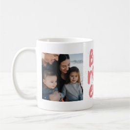 Bästa mamma någonsin, två foto rosa mors dag kaffemugg