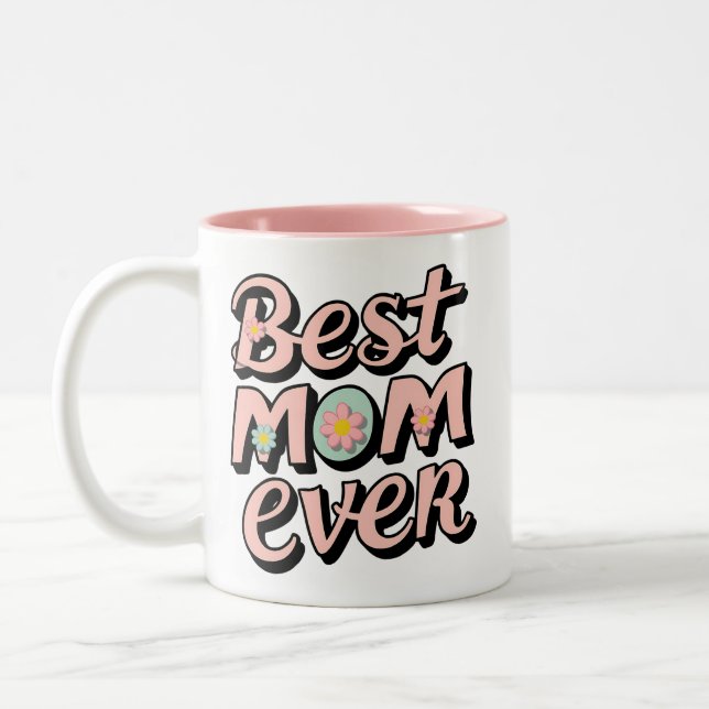 Bästa Mamma någonsin Två-Tonad Mugg (Vänster)
