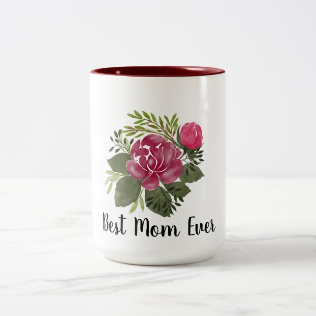 Bästa Mamma någonsin Två-Tonad Mugg (Center)