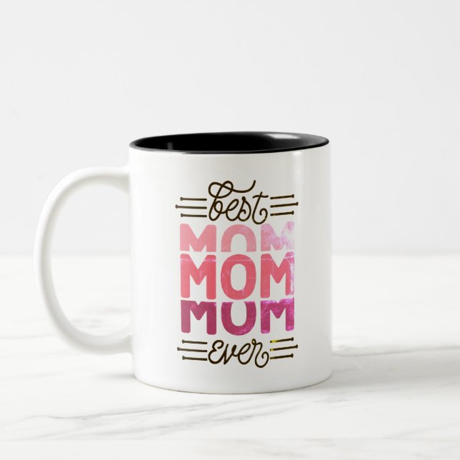 Bästa Mamma någonsin Två-Tonad Mugg (Vänster)