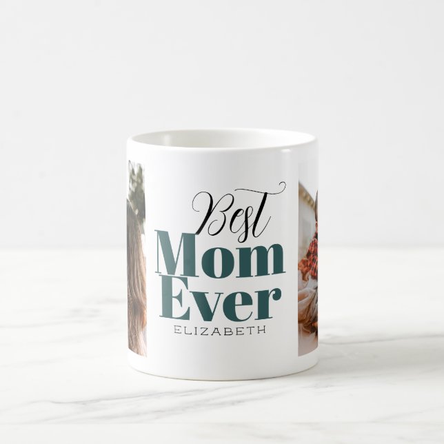 Bästa Mamma någonsin-typografi anpassad Kaffemugg (Center)