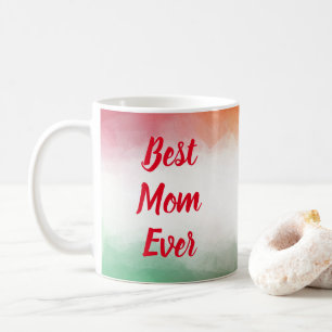 Bästa Mamma någonsin-typografi - modern färgmodell Kaffemugg