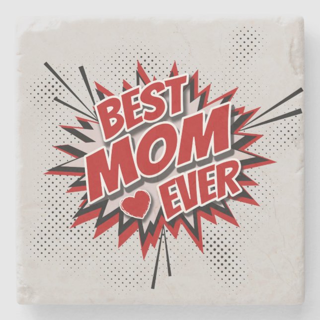 Bästa Mamma någonsin Underlägg Sten (Framsidan)
