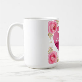 Bästa Mamma någonsin - vacker Blommigt Mors dag-gå Kaffemugg