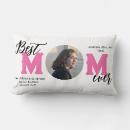 Bästa Mamma någonsin välsignad Mor Photo Dekorativ Lumbarkudde