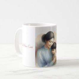 Bästa Mamma någonsin vattenfärgsillustration Kaffemugg