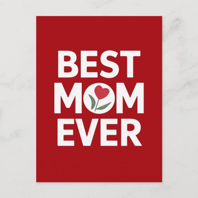 Bästa mamma någonsin  vykort (Framsida)
