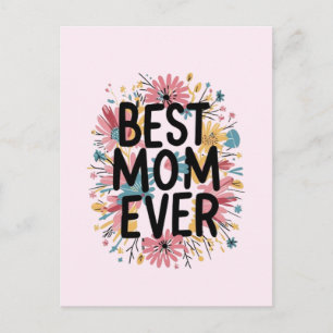 Bästa mamma någonsin vykort