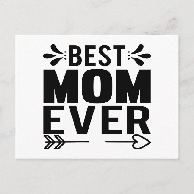Bästa Mamma någonsin! Vykort (Framsida)