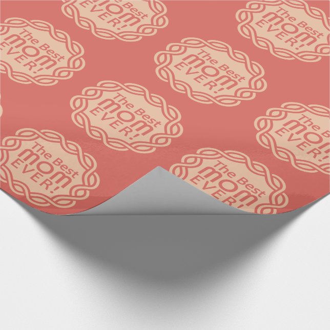 BÄSTA MAMMA-omslag pappert Presentpapper (Hörn)