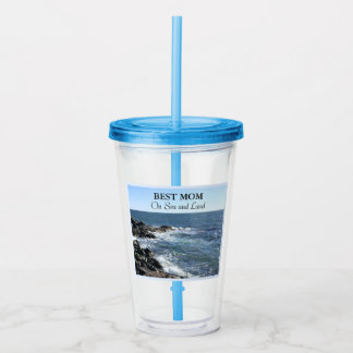 Bästa Mamma på havs- och landblått atlantiskt Ocea Take Away Mugg