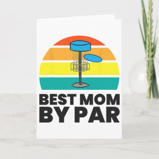 Bästa mamma par funny disc golf-mamma kort