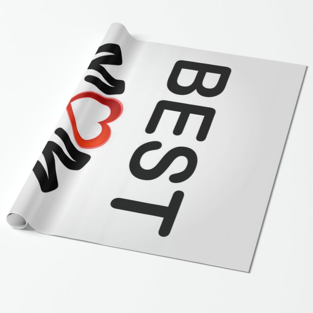 Bästa Mamma | Personlig till Mamma Presentpapper (Utrullad)