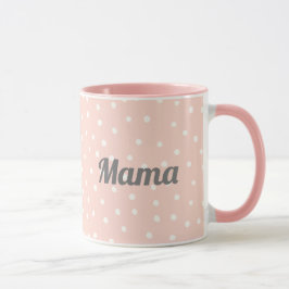 Bästa mamma Polka dots Rosa Mugg