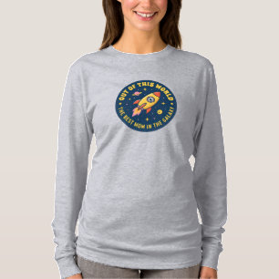 Bästa mamma raketfartyg Mamma födelsedag mors dag T Shirt