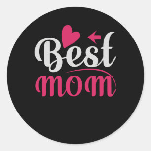 Bästa Mamma Runt Klistermärke