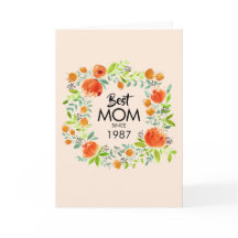 Bästa Mamma sedan Blommigten för vattenfärg - häls