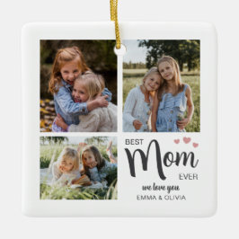 Bästa Mamma Skapa ditt eget foto Julgransprydnad Keramik