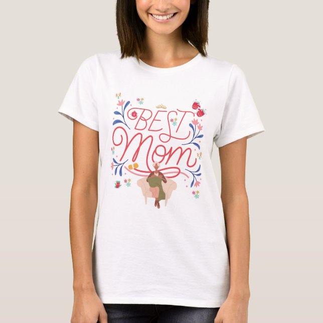 Bästa Mamma T Shirt (Framsida)