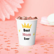 Bästa Mamma-text någonsin med krona vit