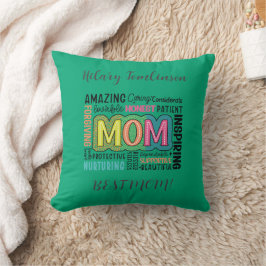 Bästa mamma Uppfostrande Personlig inspiration Kudde