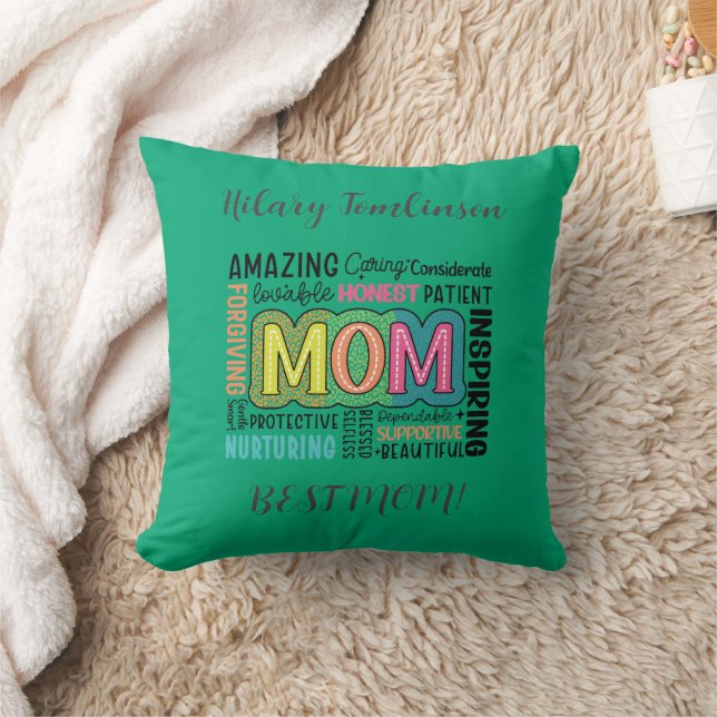 Bästa mamma Uppfostrande Personlig inspiration Kudde (Filt)