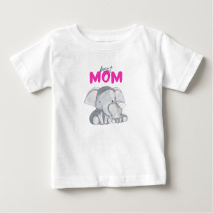 Bästa Mamma-utskriven Modern White baby-tshirt T Shirt