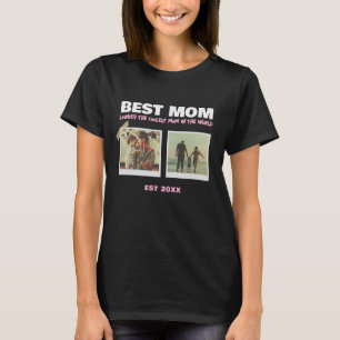 Bästa mamma vintage polaroid-foto mors dag t shirt
