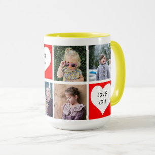 Bästa Mamman för att samla fotomall Mugg