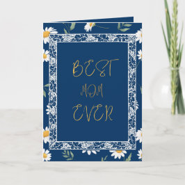 BÄSTA MAMMAN NÅGONSIN  Blommig morsdagskort Kort