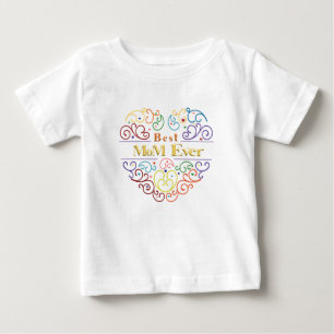 Bästa mamman någonsin färg T-shirt