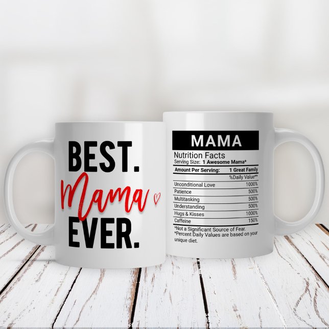 Bästa Mamman någonsin röd + näringsbrist, Jumbo Mugg (Skapare uppladdad)