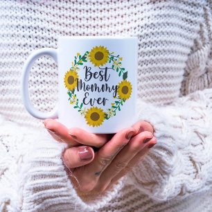 Bästa Mamman någonsin-solros Kaffemugg