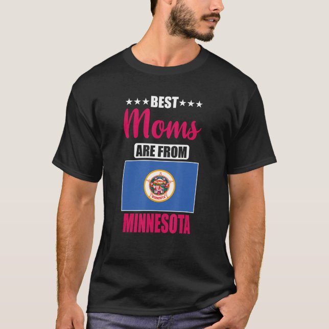 Bästa Mammor är från Minnesota T Shirt (Framsida)