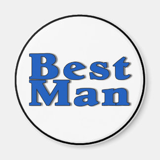 Bästa man (blå) magnet