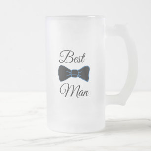Bästa man Bow Tie Frosted Beer Mugg