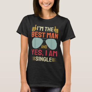 Bästa Man Bröllop Trossgossar Roligt Bröllop Bache T Shirt