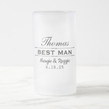 BÄSTA MAN BRÖLLUPSFÖRHÅLLANDE FROSTAD MUG (0,5 l)