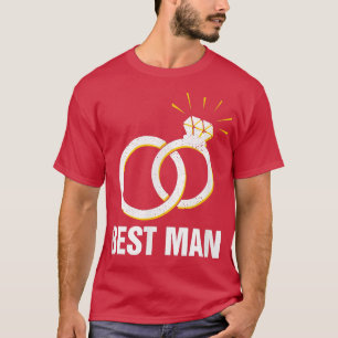 Bästa Man Brudtjänare Brudgumkarlar Paranymph Brud T Shirt