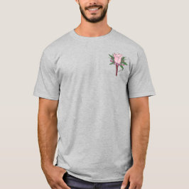 Bästa man Groom Marskalkar Bröllop Boutonniere Tee Shirt