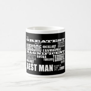 Bästa män i Bröllop Tack : Underbarare bästa man Kaffemugg