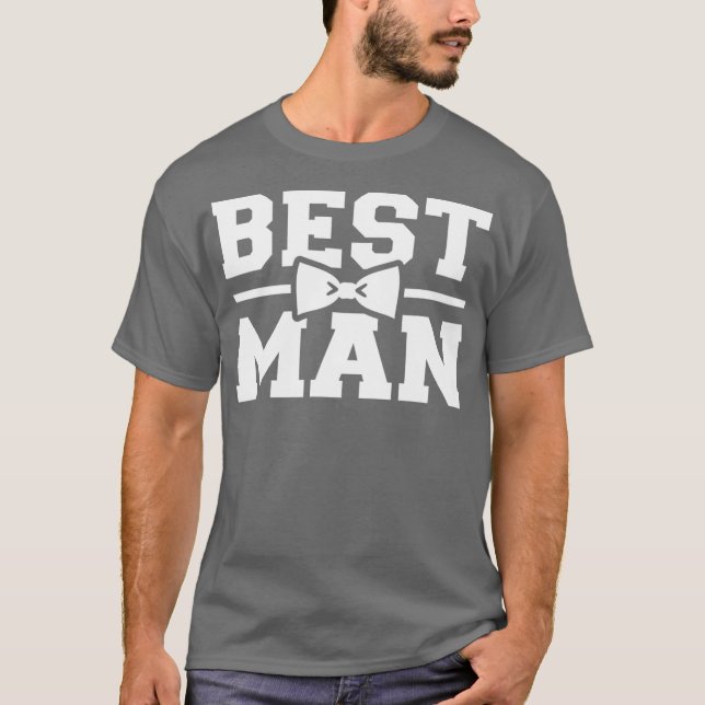 Bästa man-kandidat-fest t shirt (Framsida)