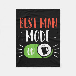 Bästa Man Läge På Fest Brud Brudgum Sällskapsresan Fleecefilt