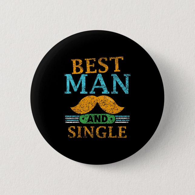 Bästa Man Och Singel Brud Team Fest Sjungande Brud Knapp (Framsida)